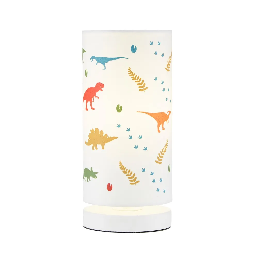 Glow Dinosaur Glow In The Dark Table Lamp, White