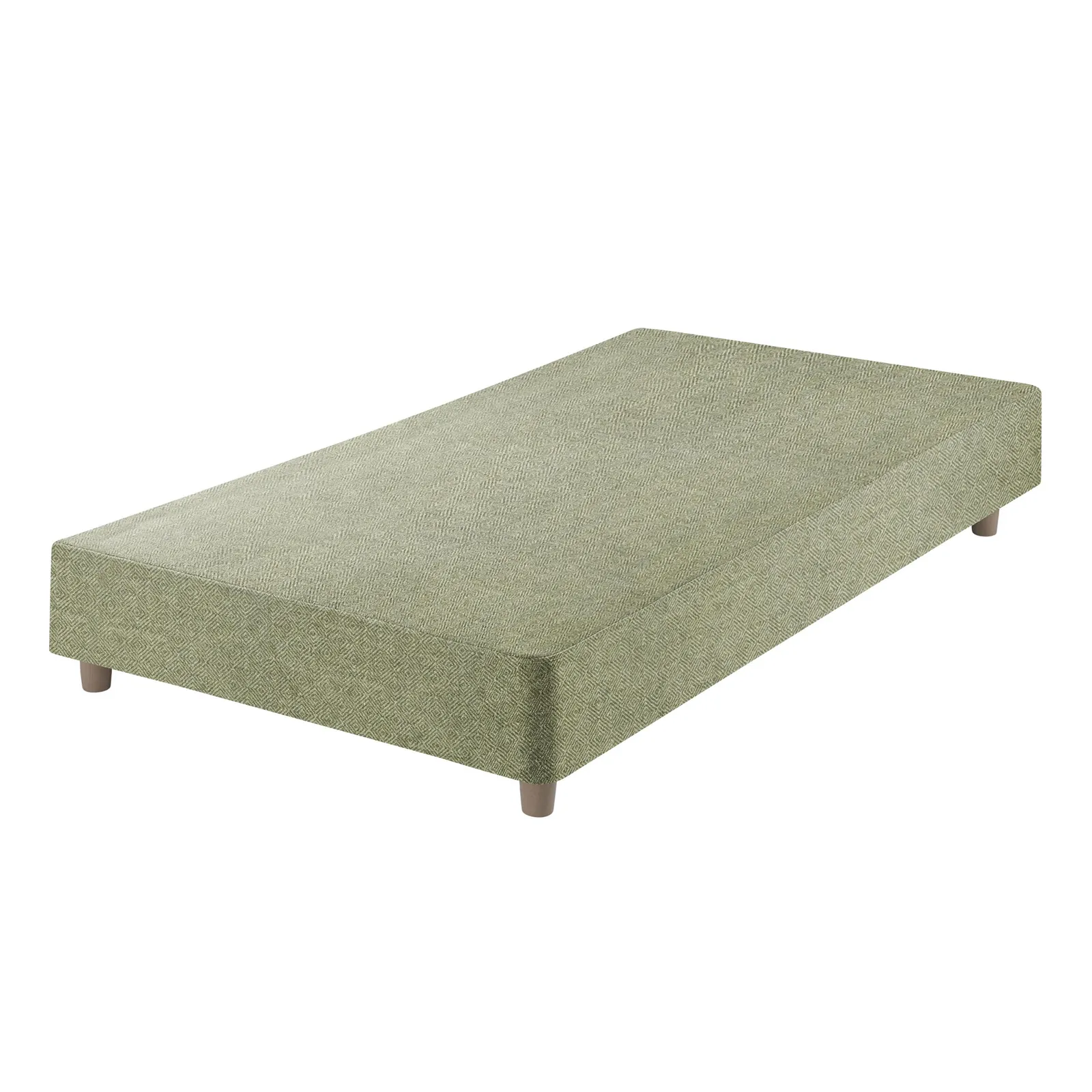 Premium Shallow Divan Base, Single - Diamond Onyx
