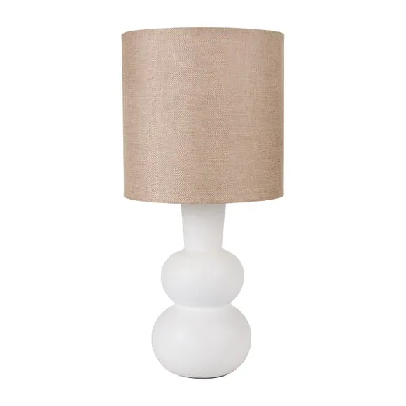 Aaliyah Curved Bottle Ceramic Table Lamp 2