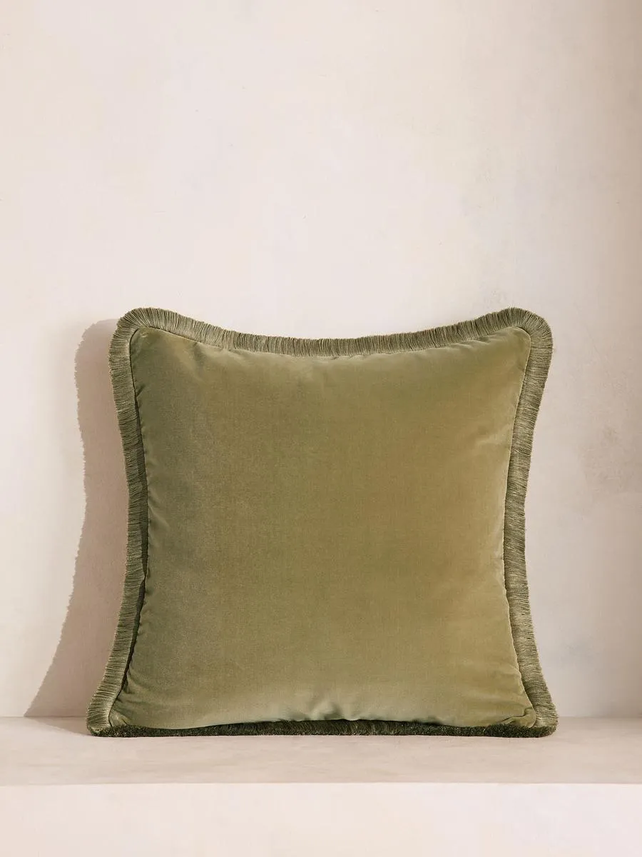 Margeaux Square Cushion, Lichen