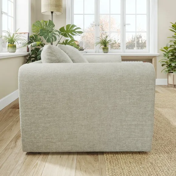 Blake Curved Arm Chunky Chenille 2 Seater Sofa 2