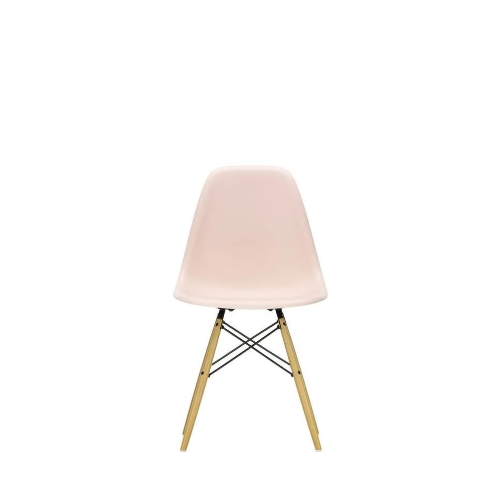 Vitra Eames DSW Side Chair New Height Pale Rose Golden Maple Base 3