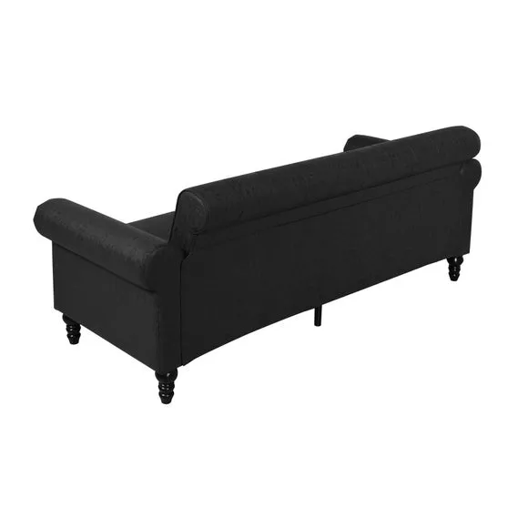 Greta Faux Leather 3 Seater Sofa 5