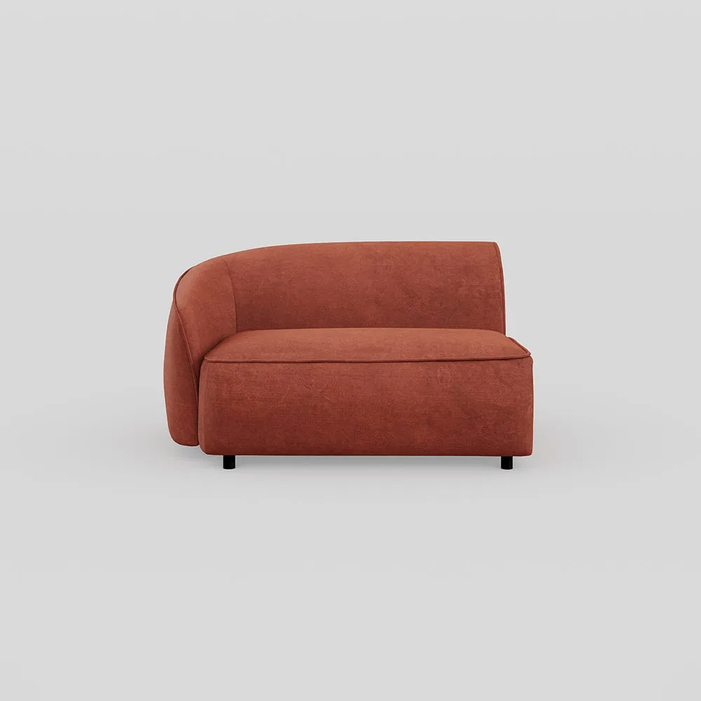 Heal's Aurelie Large Corner Module LHF Smart Luxe Velvet Tawny 1