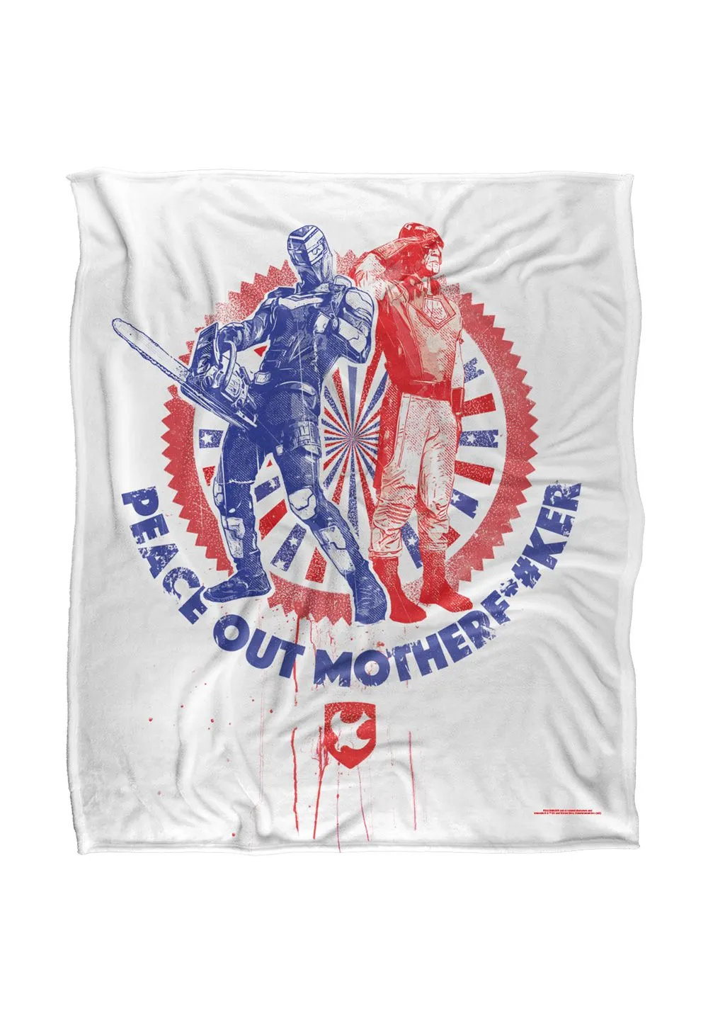 Warner Brothers Peacemaker Officially Licensed Silky Touch Super Soft Throw Blanket 152 x 127 cm in White