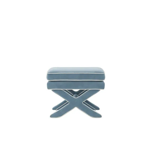 Rhode Velvet Footstool 4