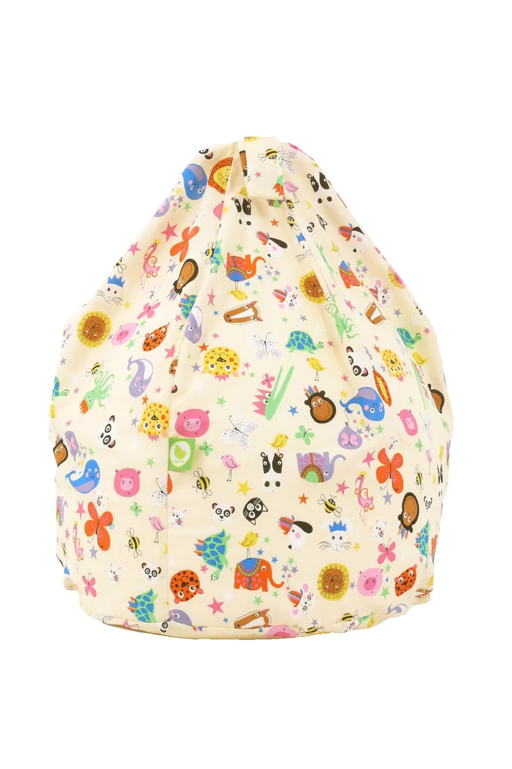 Bean Lazy Cotton Party Animals Bean Bag Child Size in Light Beige