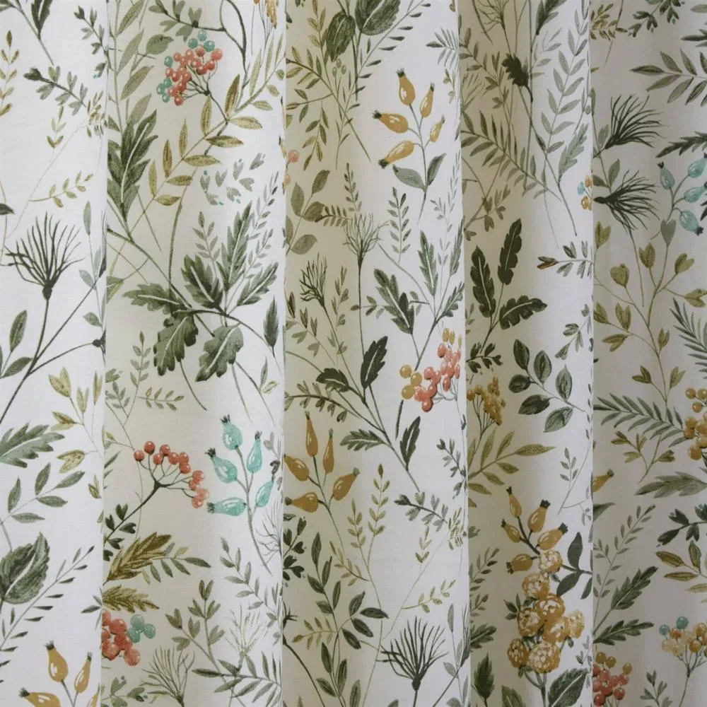 Sundour Cleo Pencil Pleat Headed Ready Made Curtains in Green 3