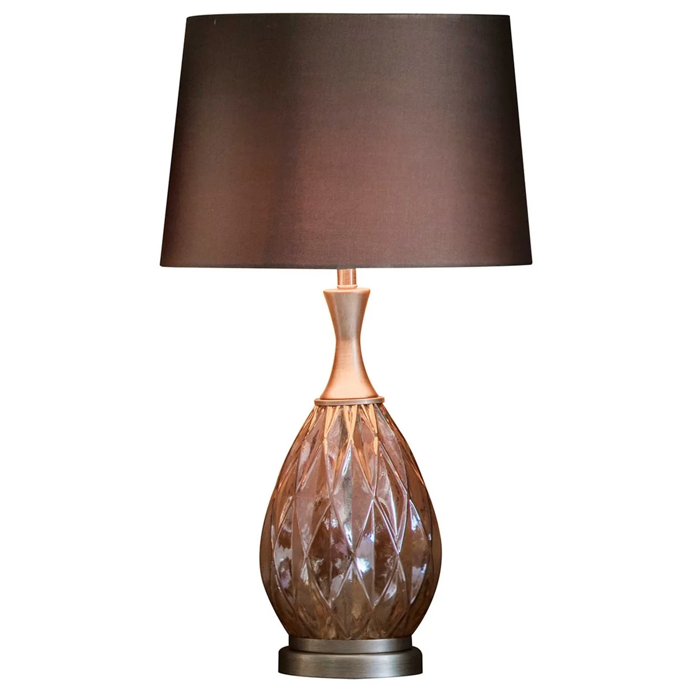 Geo Glass Table Lamp Bronze