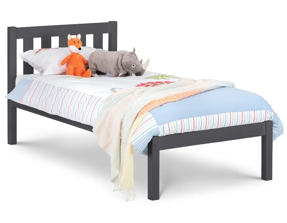 Luna Dark Grey Wooden Bed Frame - 3ft Single