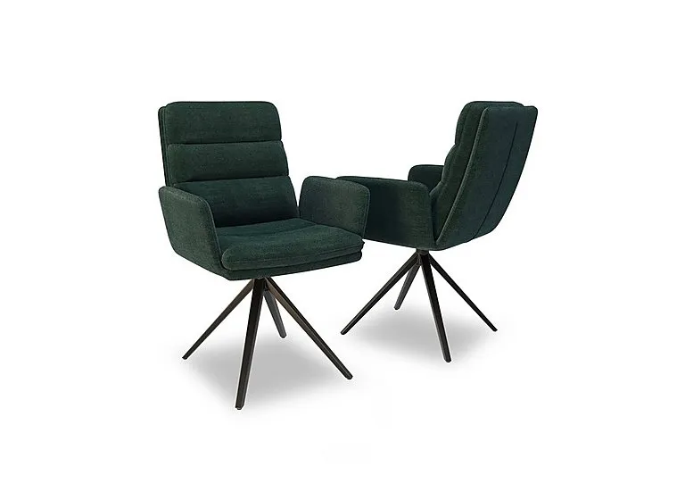 Felipe Pair of Swivel Dining Arm Chairs