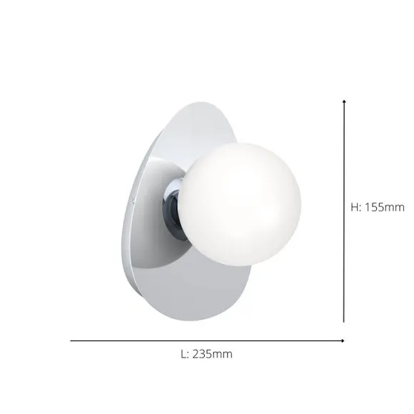 Return - EGLO Castrovido LED Bathroom Wall Light, Chrome 5