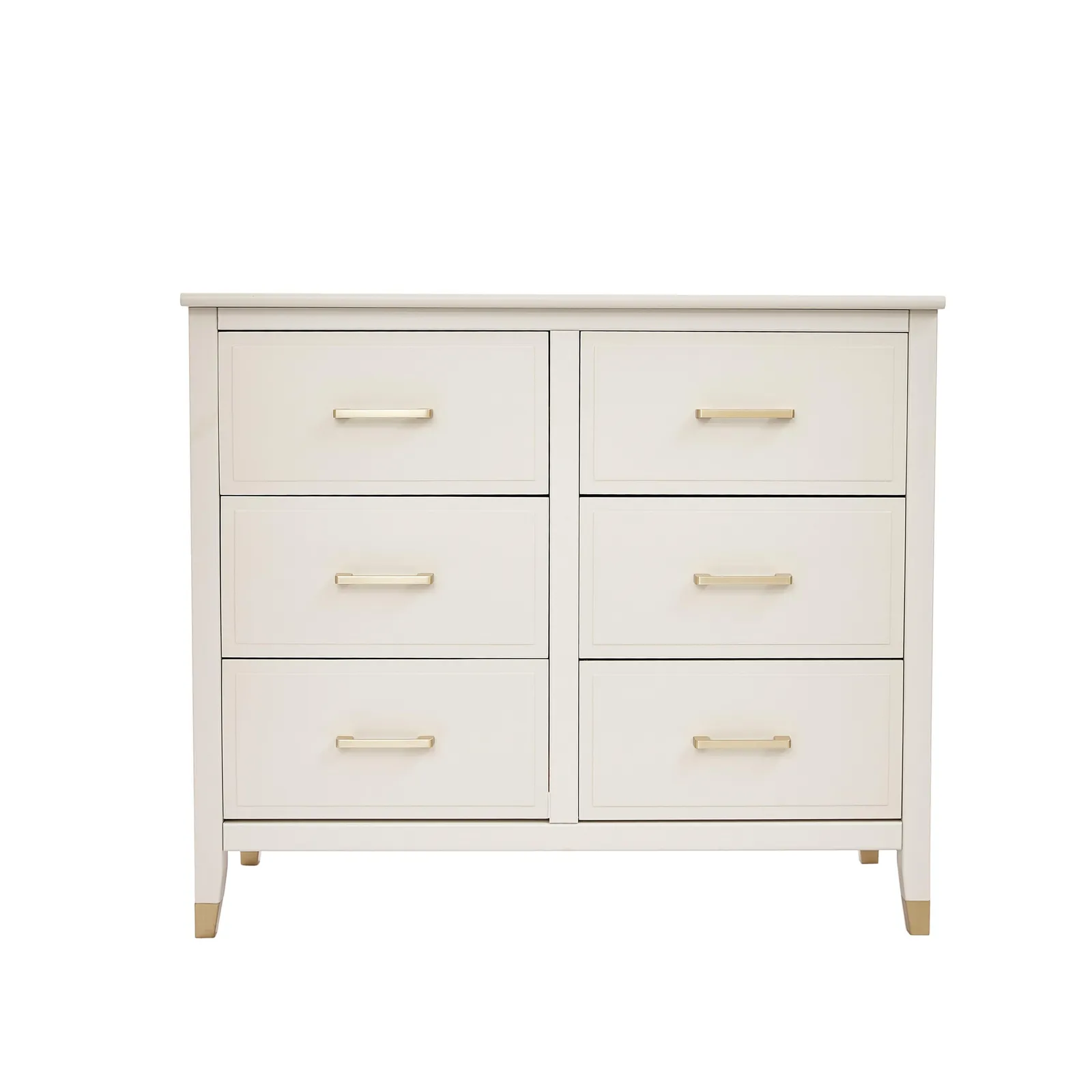 Cabinet Bits Palazzi 6 Drawer Chest of Drawers in Off-White 2