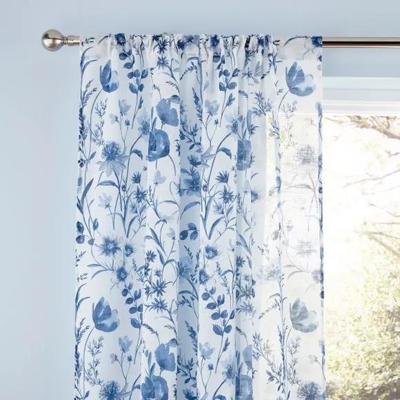 Foxley Print Slot Top Voile Panel 1