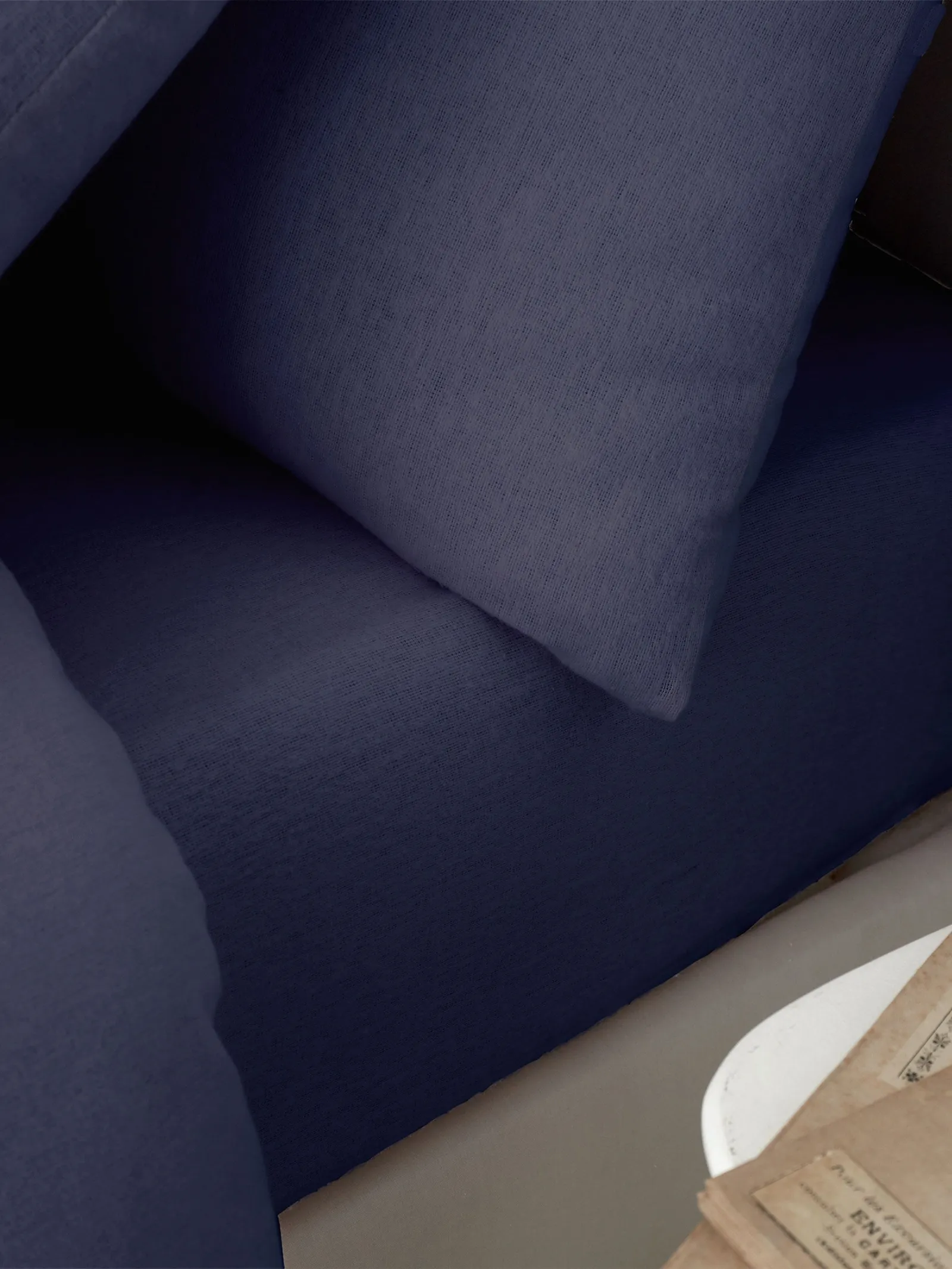 Catherine Lansfield 'Brushed Cotton' Fitted Sheet in Navy