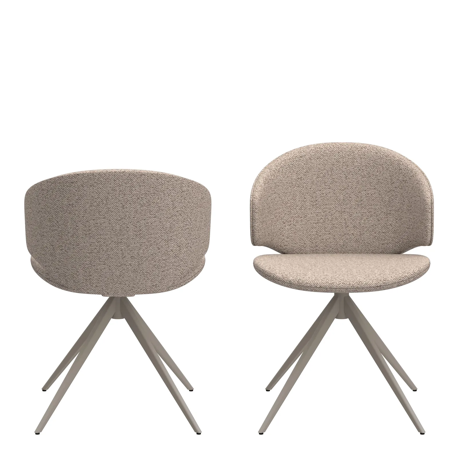 Furniture To Go Ella Swivel Beige Dining Chair 2