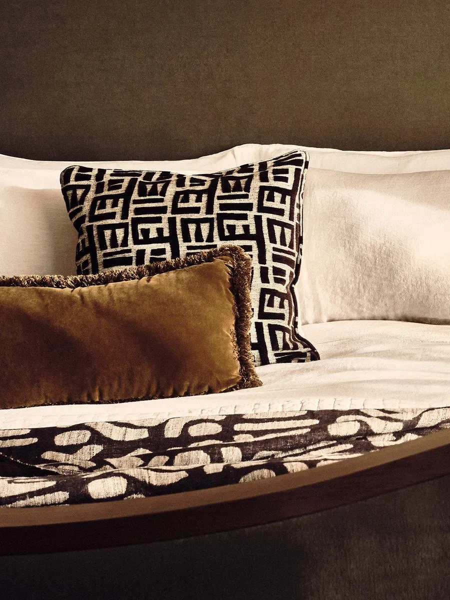Pierre Frey Tsomba Cushion, Cocoa