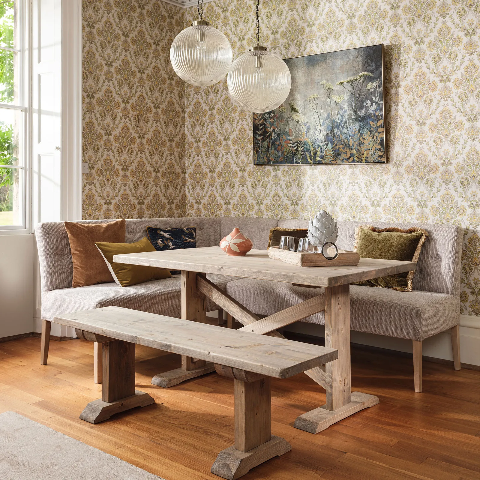 Newsham Bench 150Cm, Grey Wood | Barker & Stonehouse 2