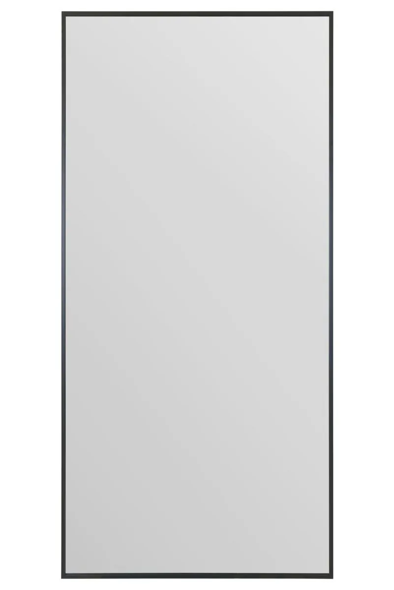 MirrorOutlet Full length Black Aluminium Edged Wall Leaner Mirror 68" X 33" (174CM X 85CM)