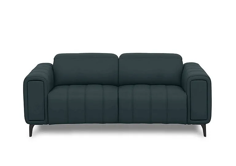 Elphaba Leather 3 Seater Sofa with Storage Arms