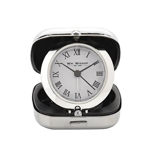 Widdop Silver Metal Cased Alarm Clock 2