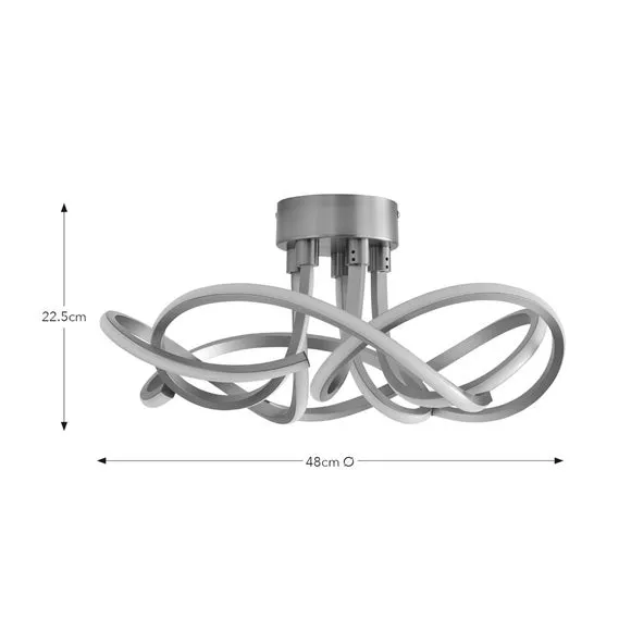 Margot Semi Flush LED Ceiling Light 5