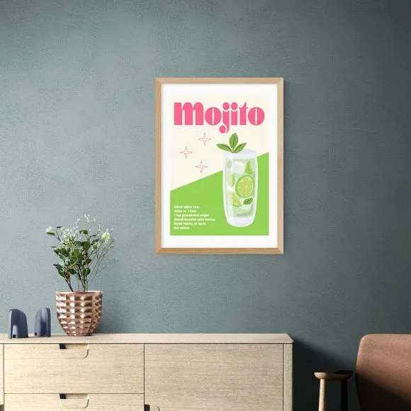 East End Prints Mojito Cocktail Print by Luxe Poster Co 1