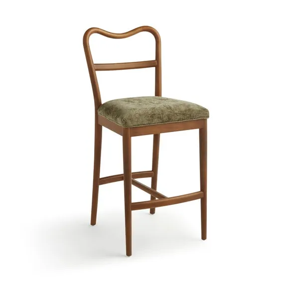 Betsie Counter Height Barstool, Olive Chenille 5