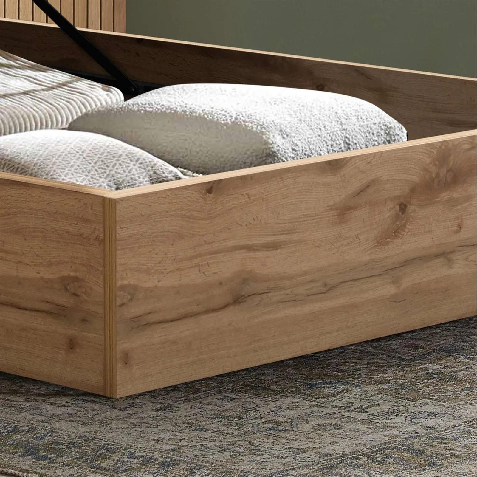 Birlea Ottoman Bed Frame Wooden Halfden in White 5