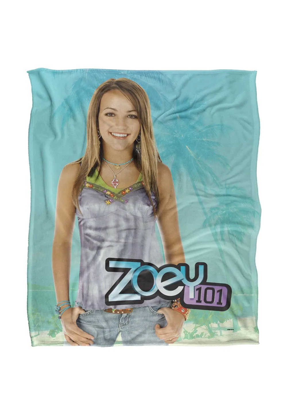 Nickelodeon Zoey 101 Silky Touch Super Soft Throw Blanket 152 X 127 cm in White