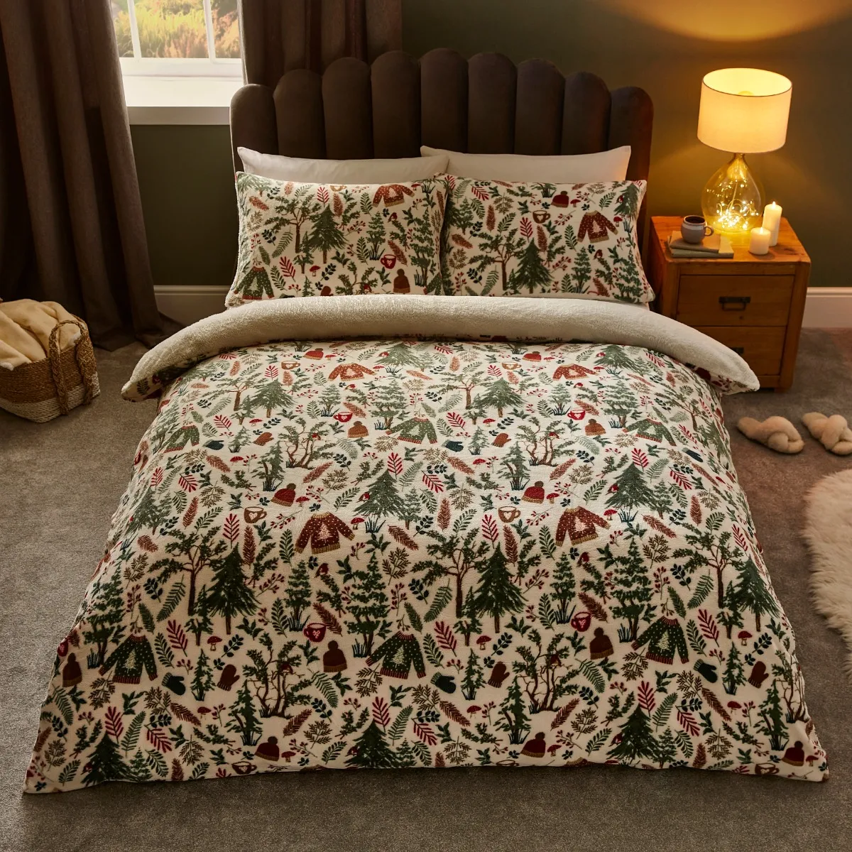 Silentnight Winter Wonderland Fleece Duvet Set - Single
