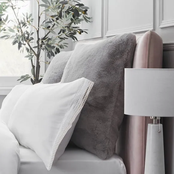 Dorma Purity Faux Fur Continental Pillowcase