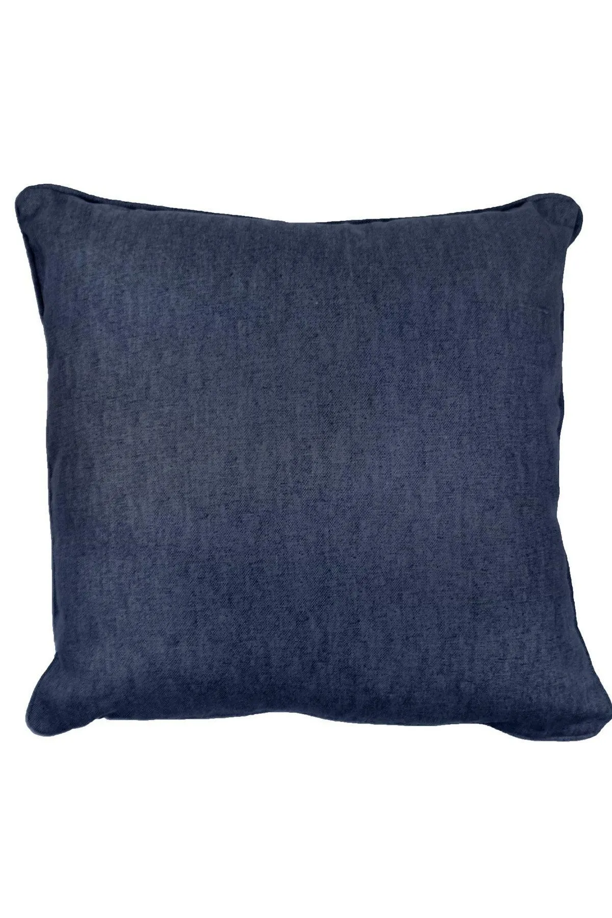 Fusion 'Sorbonne' Luxury Plain Dyed Filled Cushion 100% Cotton in Navy 2