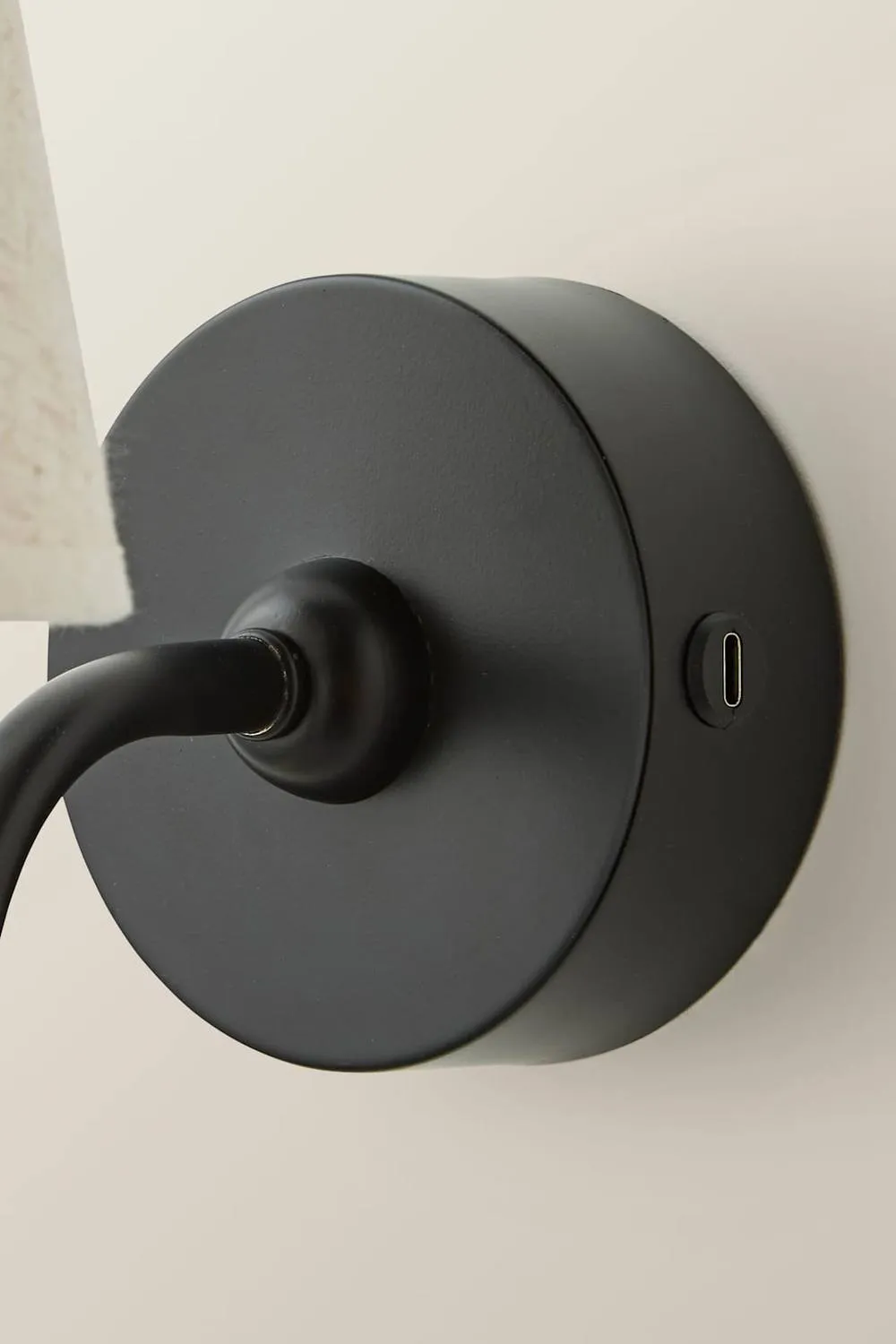ValueLights Lowe Linen Taper Shade Metal Portable Rechargeable Wall Light in Black 5