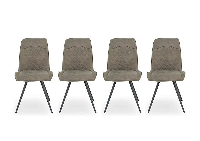 Warrior Set of 4 Standard Dining Chairs - Taupe