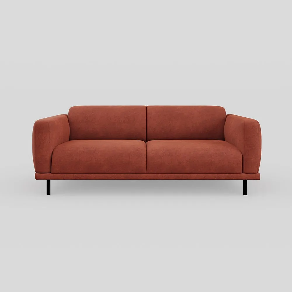 Heal's Harri 3 Str Sofa Smart Luxe Velvet Tawny 1