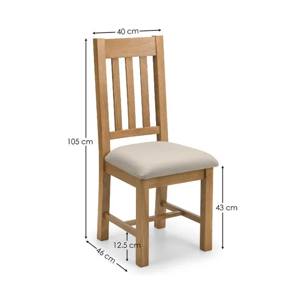 Hereford Set of 2 Dining Chairs, Taupe Faux Linen 6
