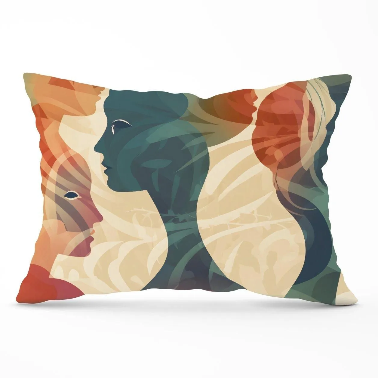 Warren Reed - Designer Coloured Silhouette Cushions in Green