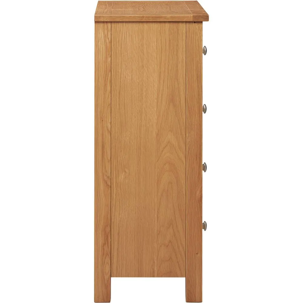 Seconique Cambridge 3+2 Drawer Chest - Honey (Fully assembled) in Light Brown 5