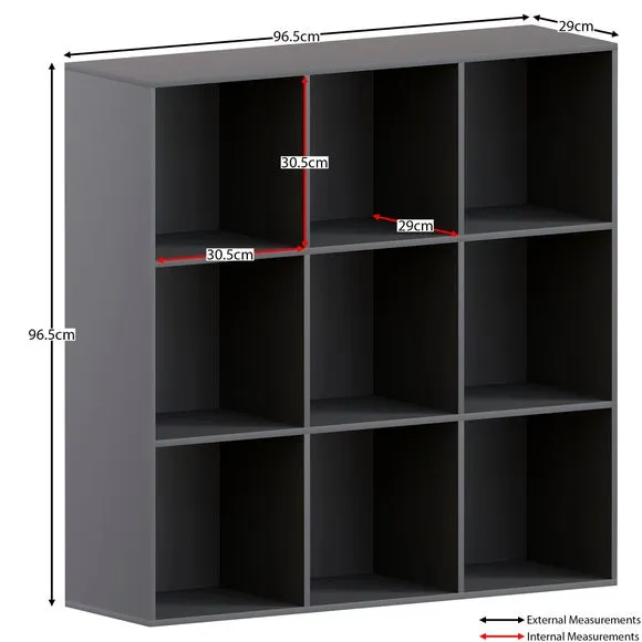 Vida Designs Durham 3x3 Cube Storage Unit 2