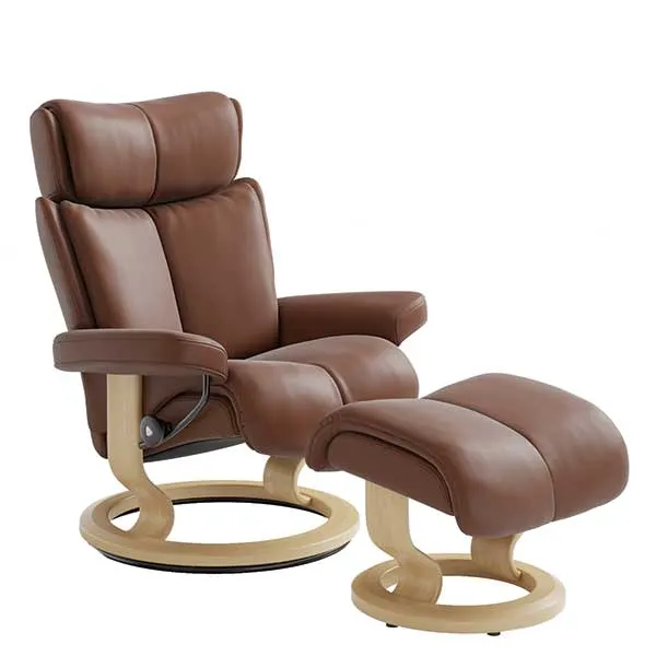 Stressless Magic Classic Chair  Stool Paloma  - Barker & Stonehouse