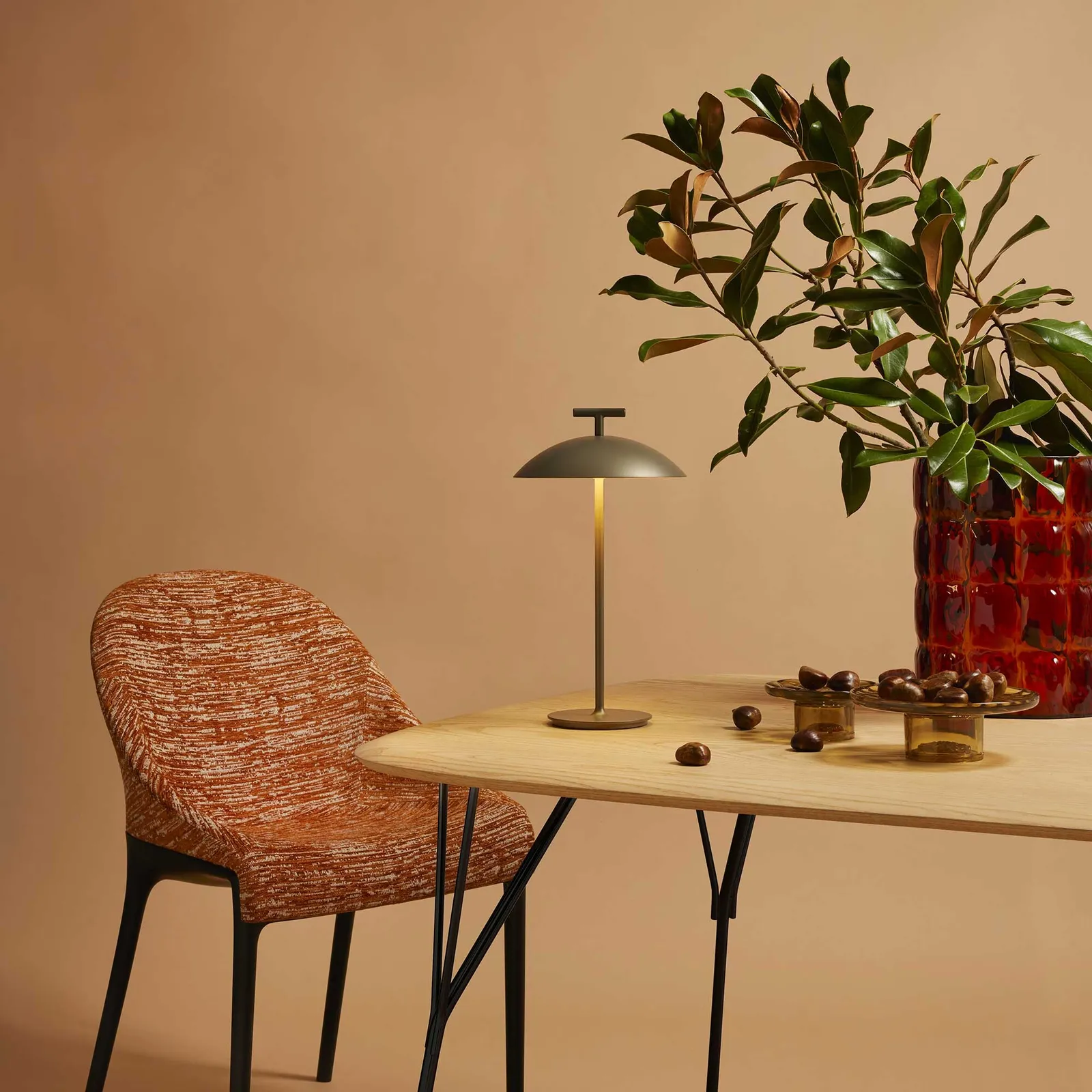 Kartell Mini Geen A Table Battery Lamp 20X36.5 Bronze, Gold | Barker & Stonehouse 2