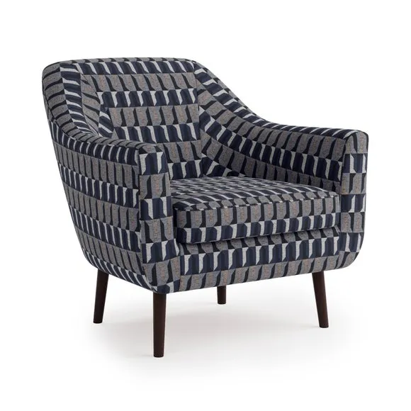 Eddie Regents Jacquard Velvet Tub Chair 2