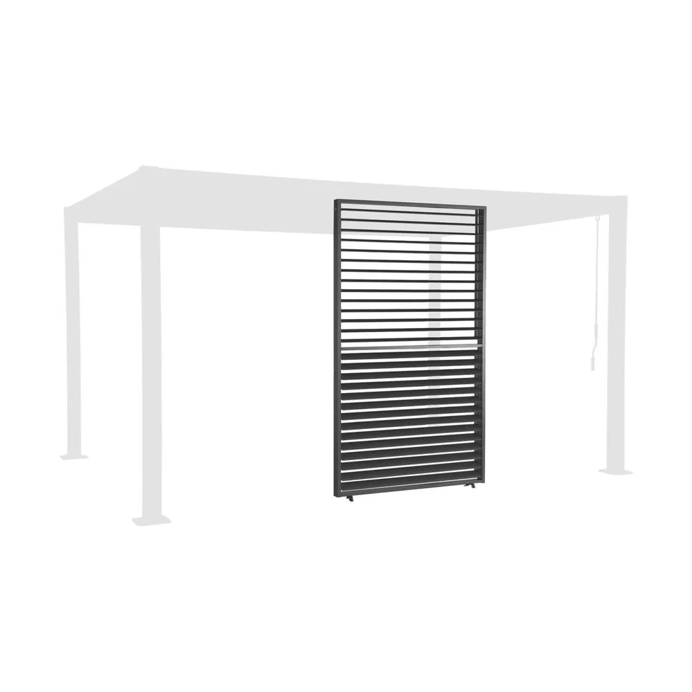 sweeek Adjustable slat louver panel 130cm for Palace pergola in Dark Grey 2