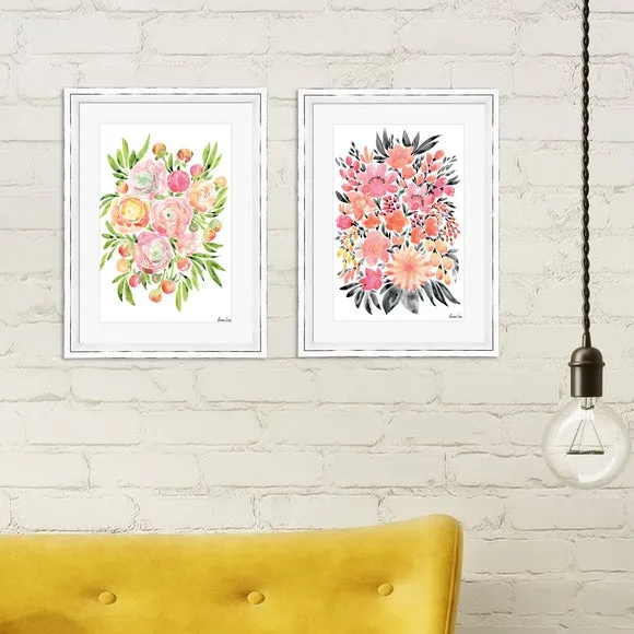 The Art Group Mayra Watercolour Bouquet Framed Print 4
