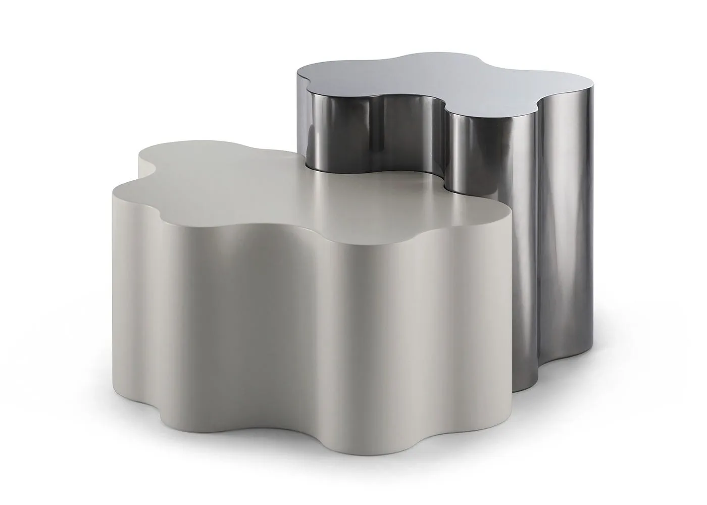 Saba Italia Teatro Magico Low Table Set Quartz Grey & Silk Grey