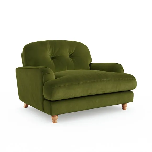 Martha Matte Plush Velvet Snuggle Sofa 6