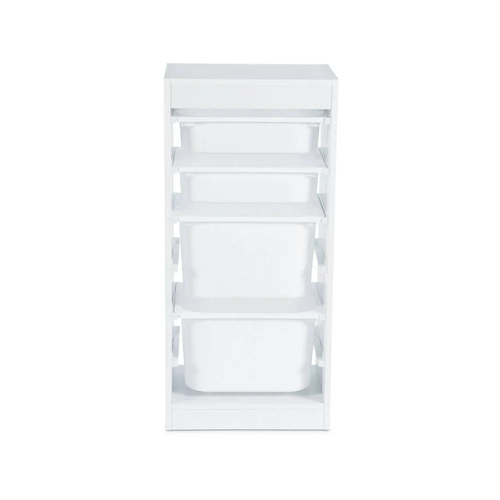 sweeek Children's storage unit with 4 storage bins in White 6