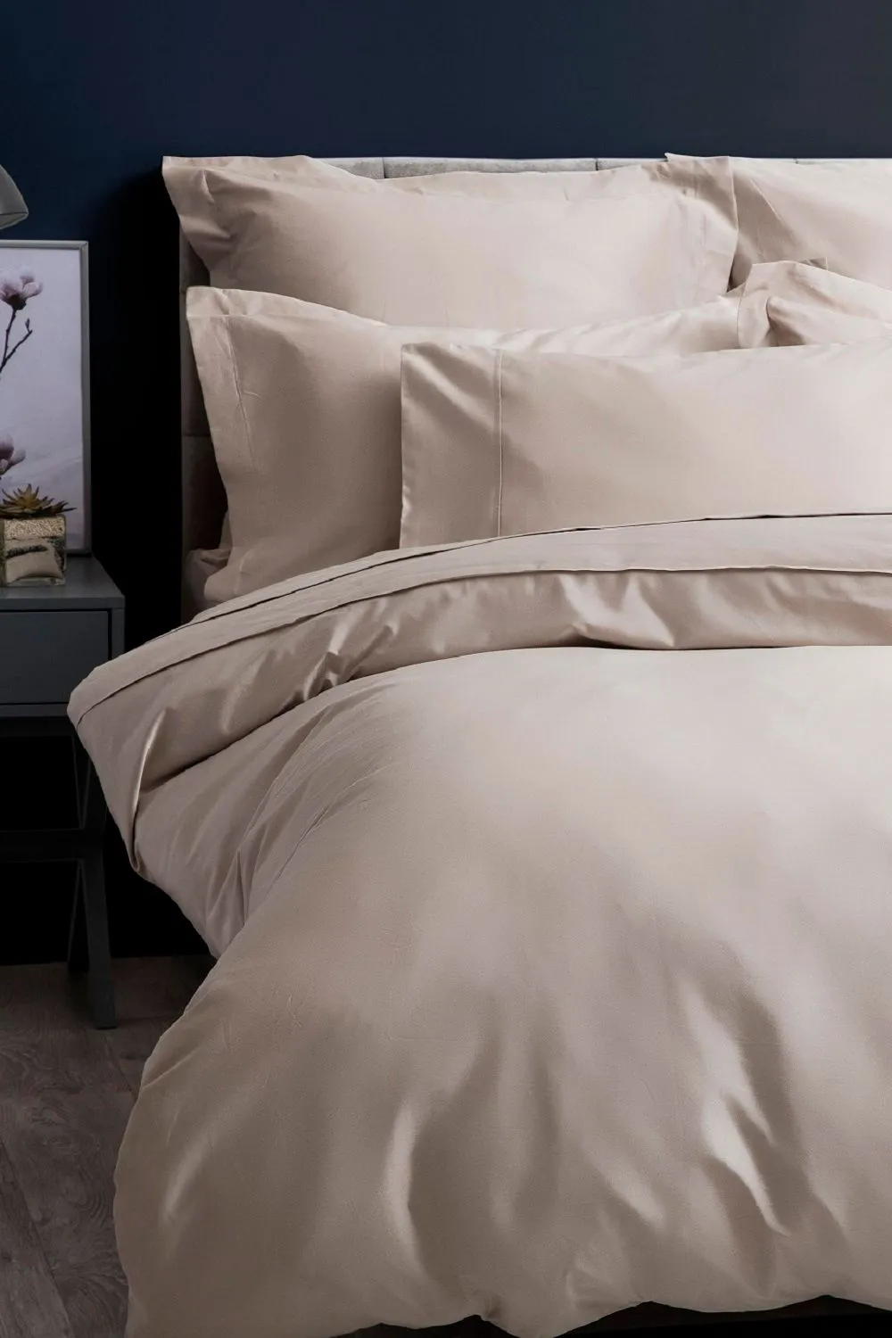 Belledorm Pima Cotton Sateen 450 Thread Count Duvet Cover in Beige 1
