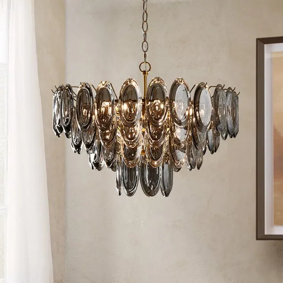 Dusk 9 Light Adjustable Chandelier 1